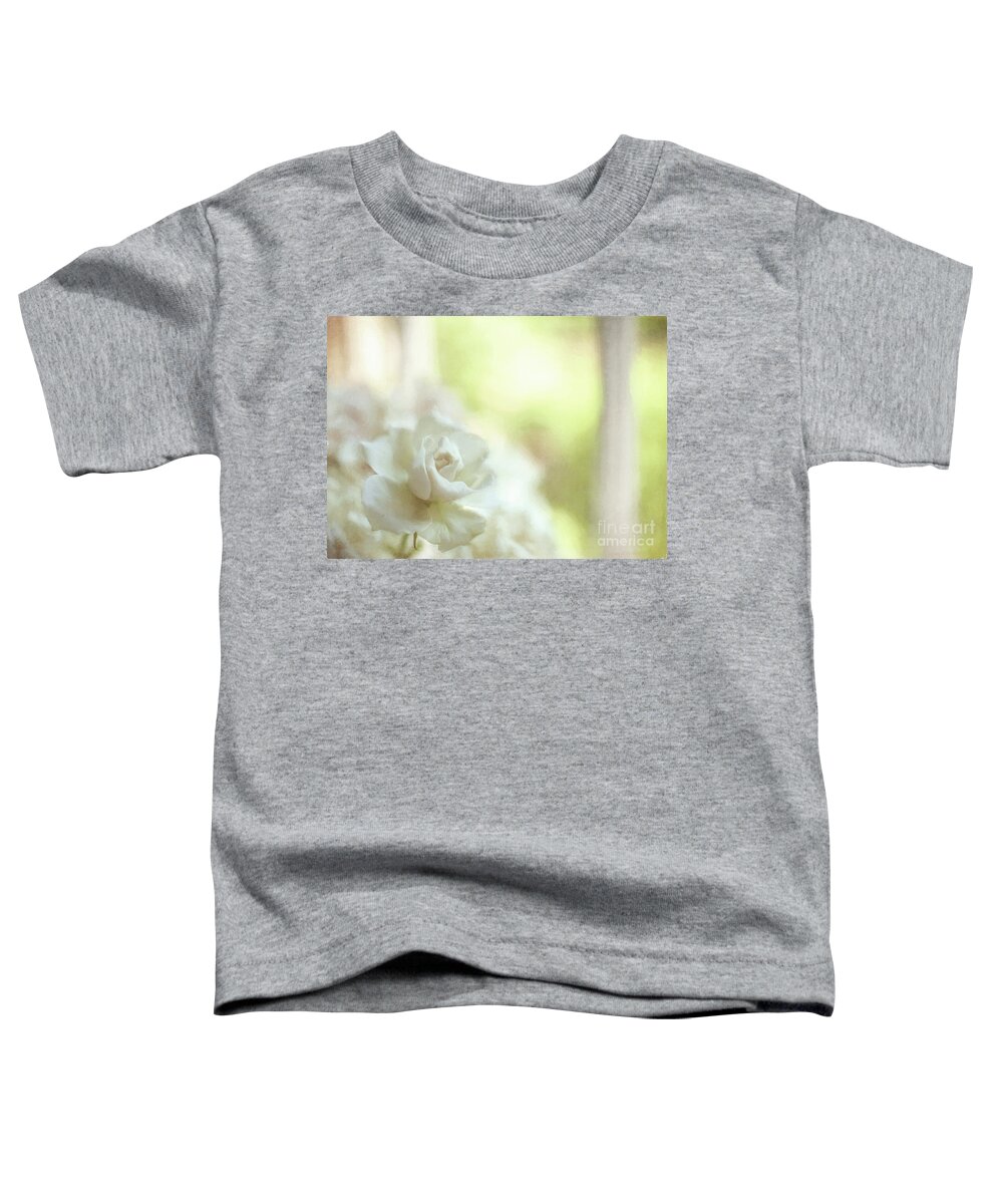 Florals Toddler T-Shirt featuring the photograph White Rose by Michael James
