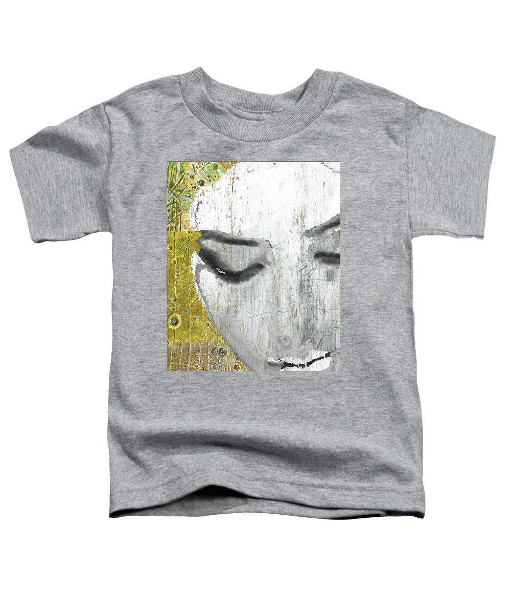 Woman Toddler T-Shirt featuring the mixed media Who Is She by Tony Rubino