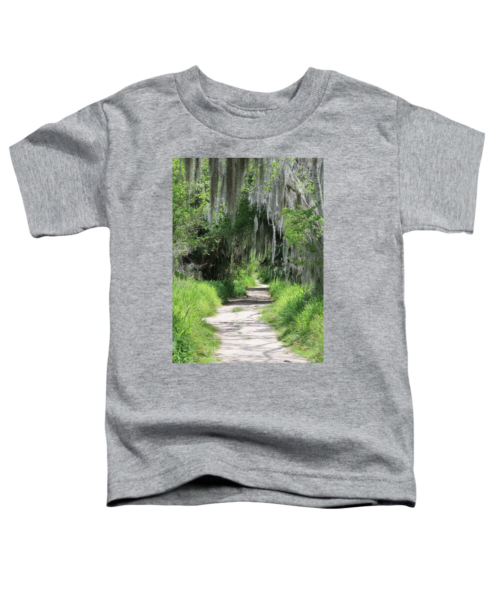 Florida Landscape Toddler T-Shirt featuring the photograph Wild Florida Nature Path by Carol Groenen