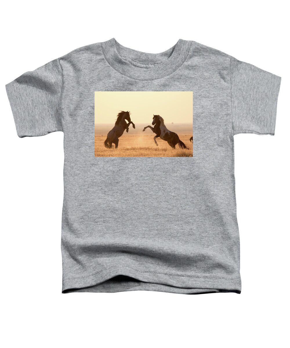 Wild Horses Toddler T-Shirt featuring the photograph Wild Horses by Wesley Aston