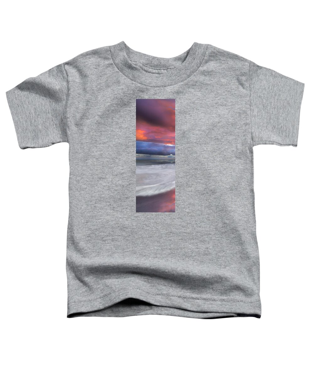 Clouds Toddler T-Shirt featuring the photograph Wildfire on the Waves by Debra and Dave Vanderlaan