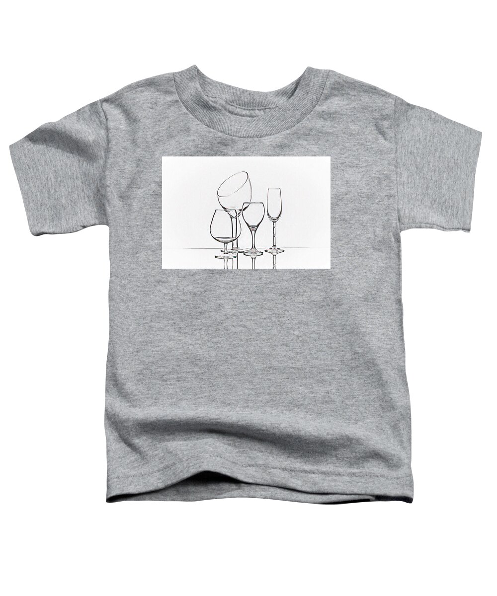 Wine Toddler T-Shirt featuring the photograph Wineglass Graphic by Tom Mc Nemar