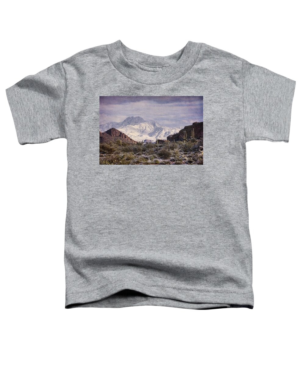 Arizona Toddler T-Shirt featuring the photograph Winter Done Southwest Style by Saija Lehtonen