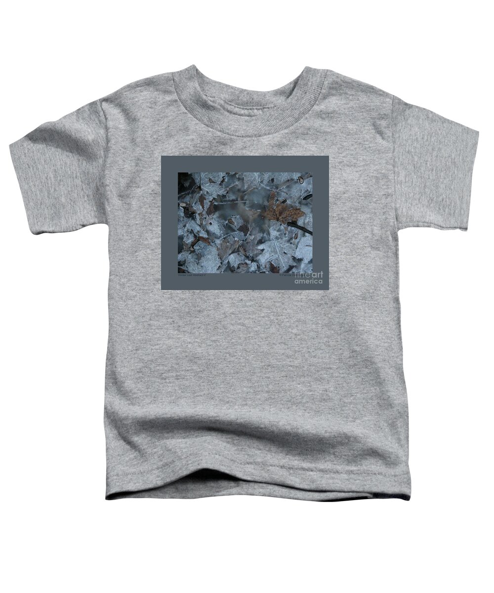 Abstract Toddler T-Shirt featuring the photograph Winter Leaf Abstract-V by Patricia Overmoyer
