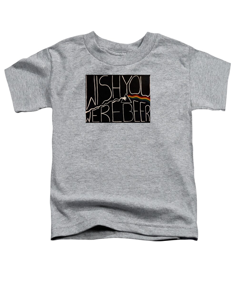 Pinkfloyd Toddler T-Shirt featuring the photograph Wish You Were Beer by Annie Walczyk