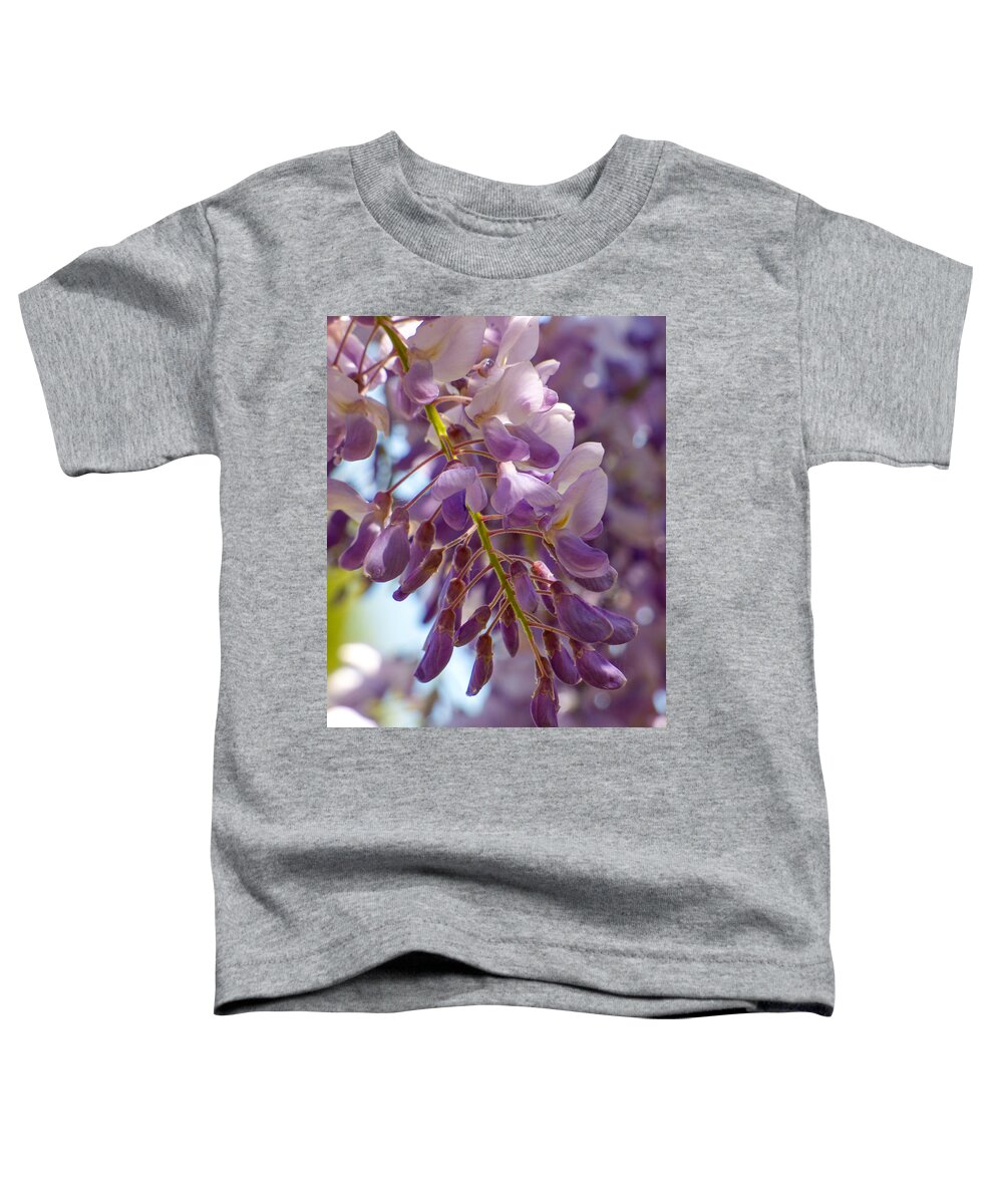 Blooms Toddler T-Shirt featuring the photograph Wisteria Blooms by Steve Taylor