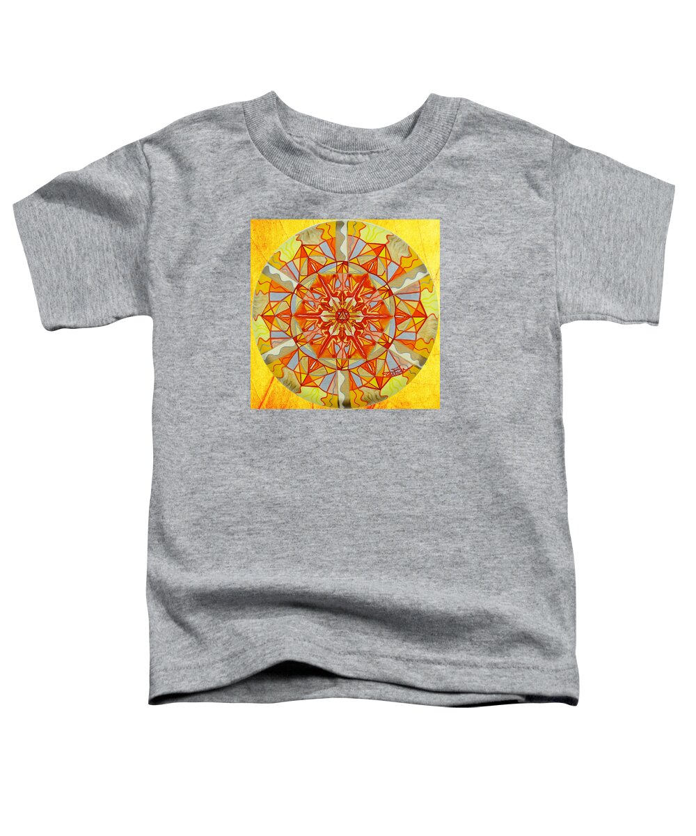 Vibration Toddler T-Shirt featuring the painting Wonder by Teal Eye Print Store