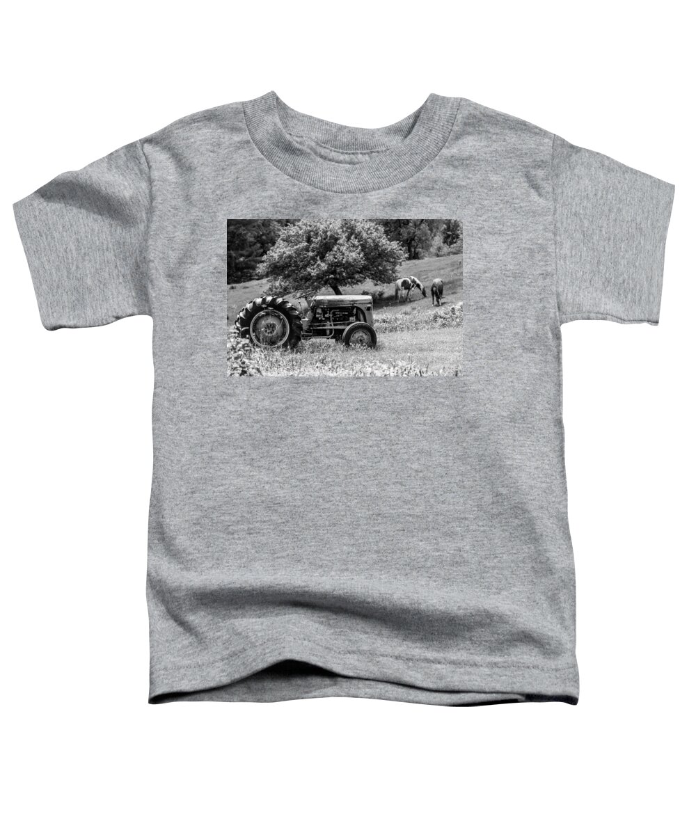 Tractor Toddler T-Shirt featuring the photograph Work Horses by Tim Kirchoff