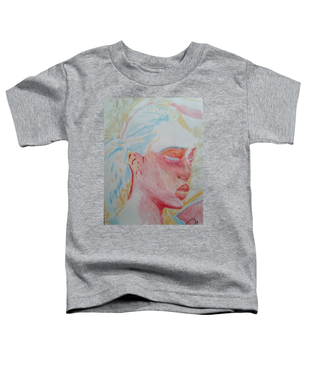 Workout Toddler T-Shirt featuring the painting Workout II. spirit by Bachmors Artist