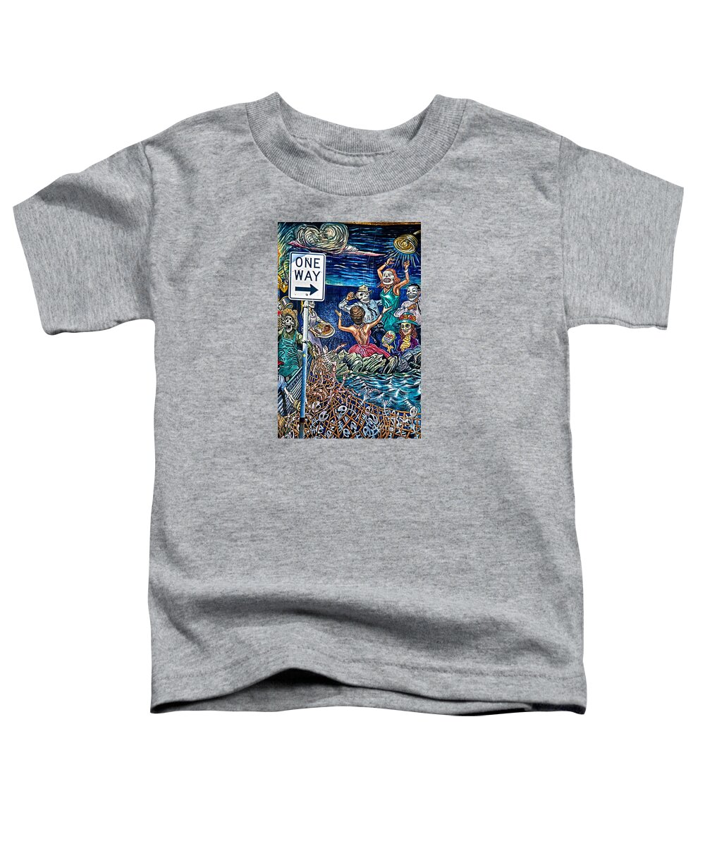 Corpus Christi Toddler T-Shirt featuring the photograph Wrong Way by Ken Williams