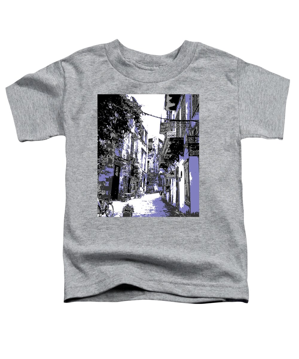 Xania Toddler T-Shirt featuring the digital art Xania street by Piotr Dulski