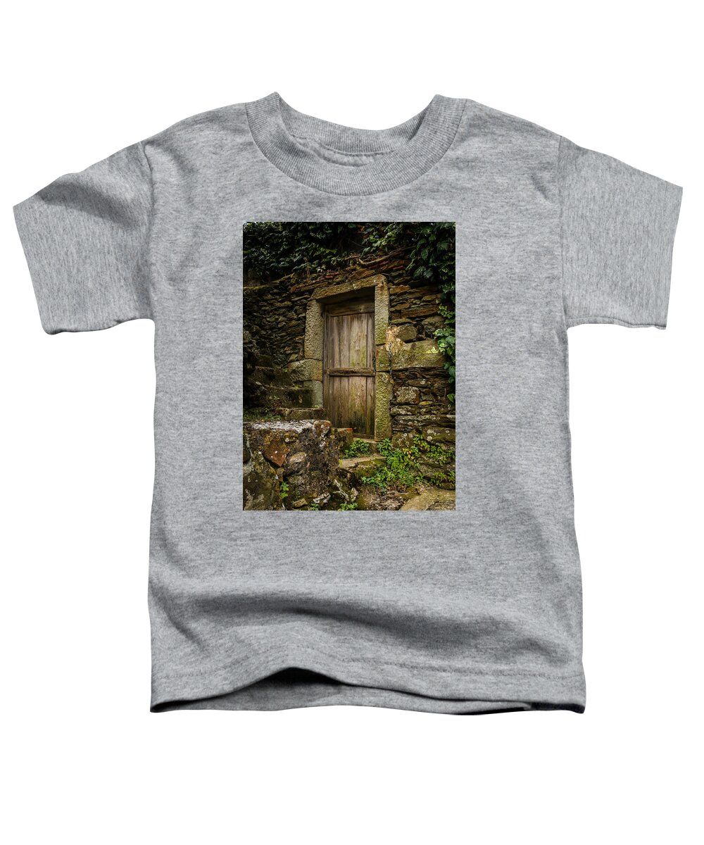 Wooden Door Toddler T-Shirt featuring the photograph Yesterday's Garden Door by Kathleen Scanlan