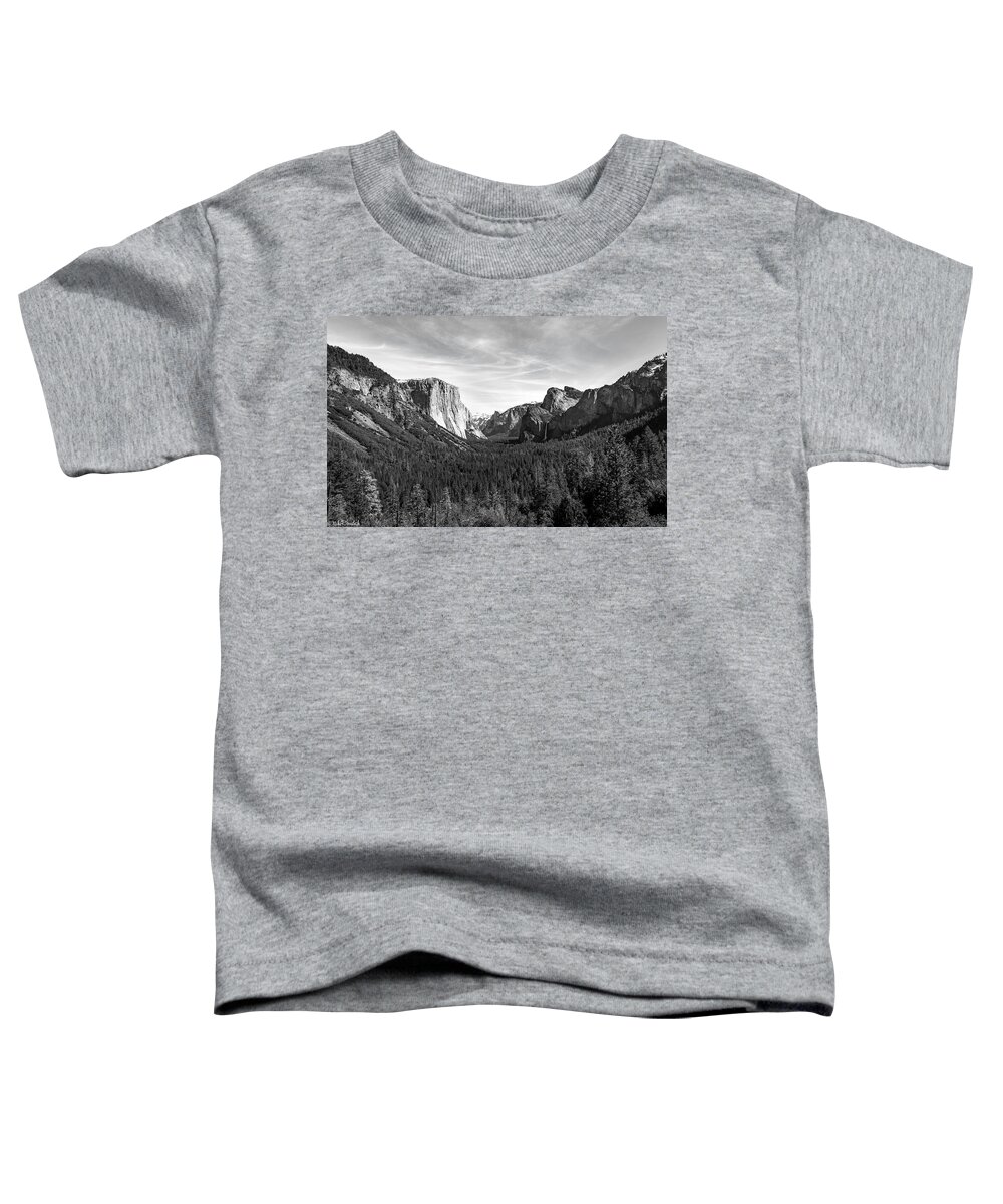 Yosemite Toddler T-Shirt featuring the photograph Yosemite B/W by Mike Ronnebeck
