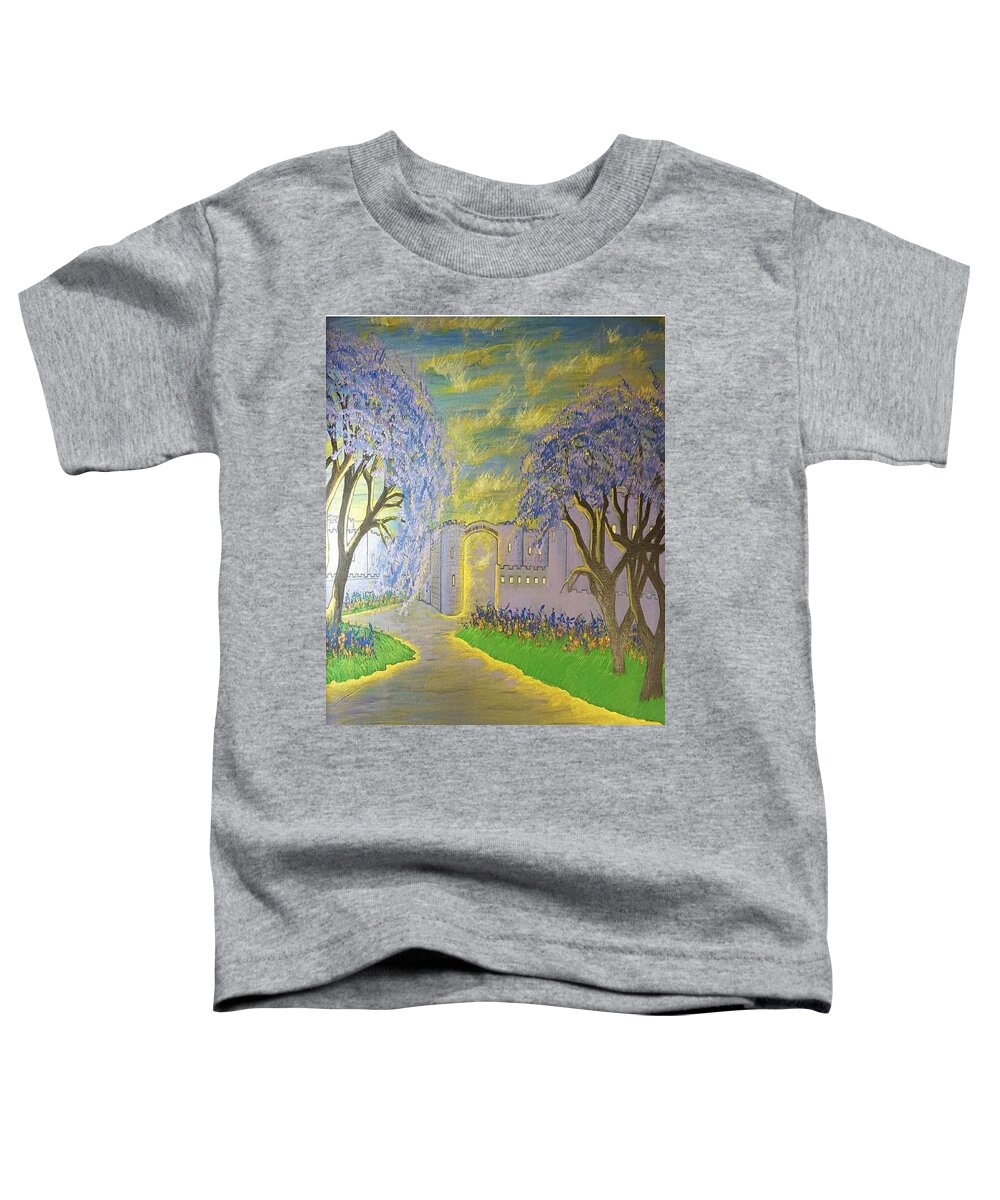 #acrylicpaintings #acrylicfantasu #abstractpaintings #abstractacrylics #coolart #coolpaintings #sugarplumtheband #paintingswithpurple #abstractartforsale #camvasartprints #originalartforsale #abstractartpaintings Toddler T-Shirt featuring the painting Your wish is my command by Cynthia Silverman