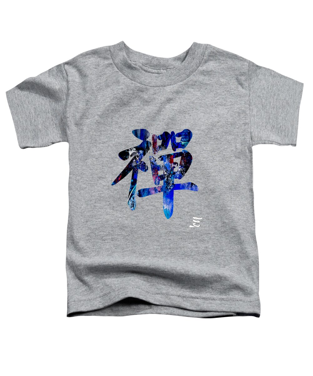 Namaste Toddler T-Shirt featuring the mixed media Zen by Marvin Blaine
