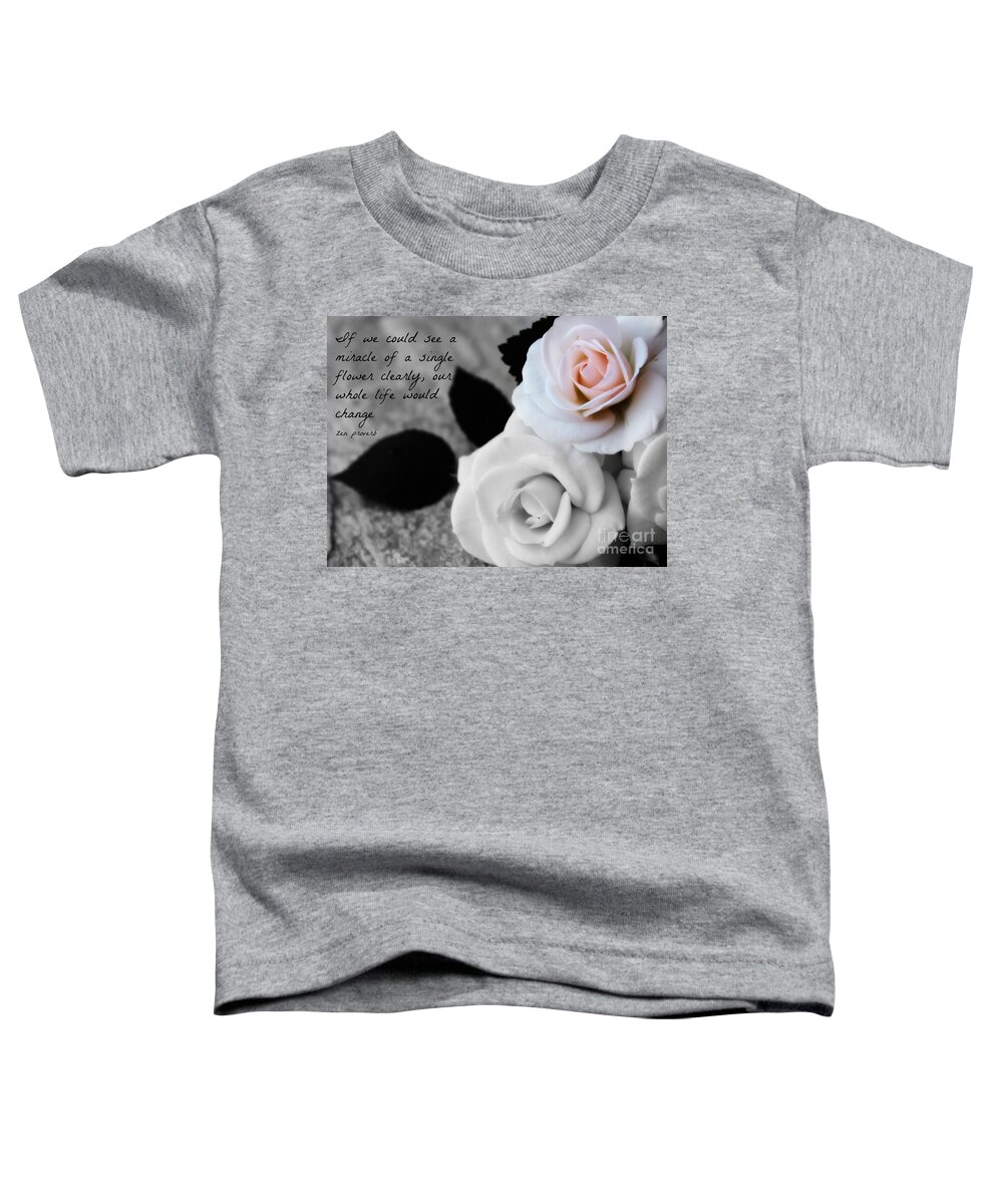 Zen Proverb Toddler T-Shirt featuring the photograph Zen Proverb 5 by Clare Bevan