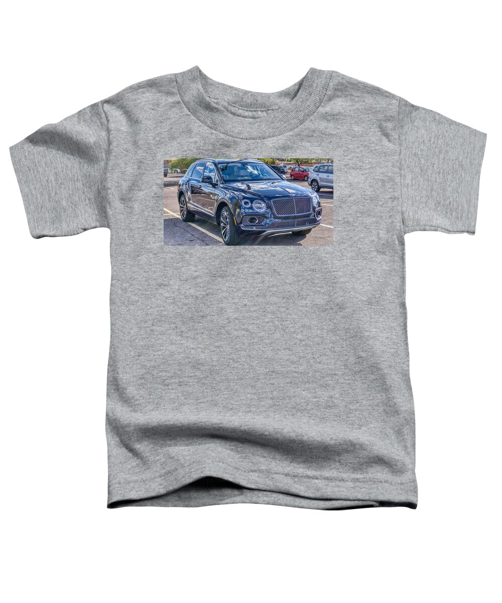 Bentley Toddler T-Shirt featuring the photograph Bentley Bentayga #1 by Anthony Giammarino