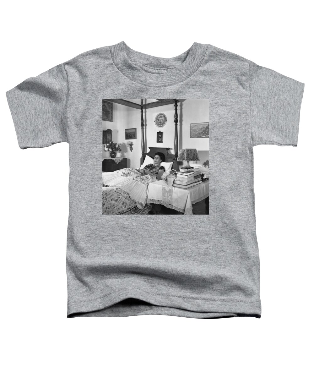 Art Toddler T-Shirt featuring the photograph Frida Kahlo #1 by Gisele Freund