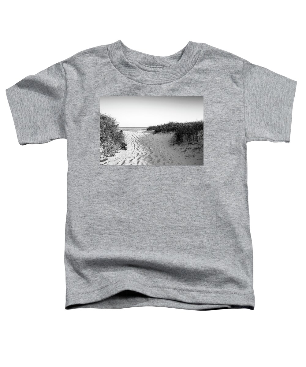 Black And White Toddler T-Shirt featuring the photograph Hampton Beach #2 by Mircea Costina Photography