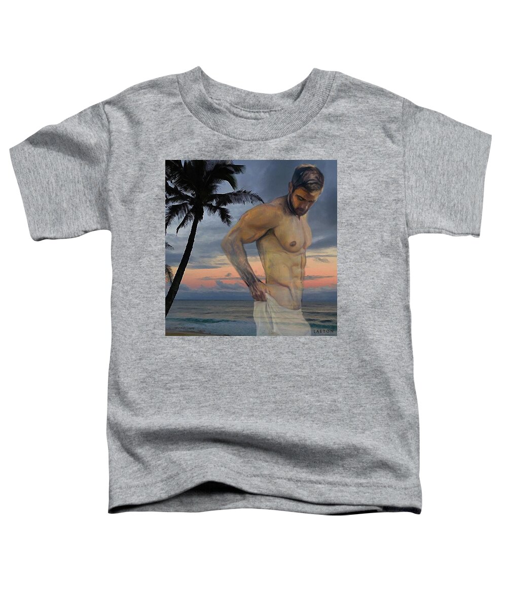 Male Toddler T-Shirt featuring the digital art Laurent #1 by Richard Laeton