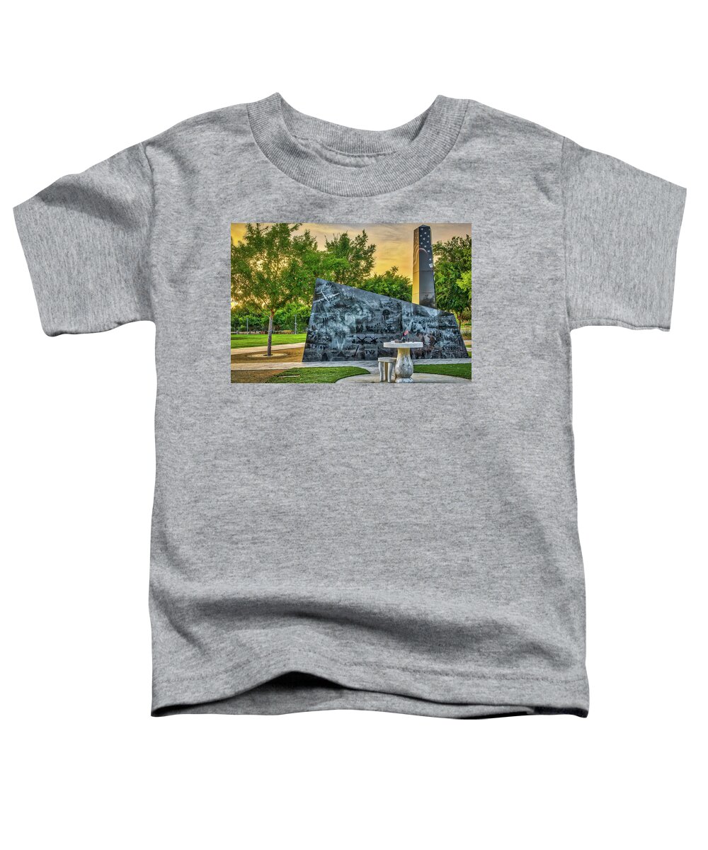Architecture Toddler T-Shirt featuring the photograph Murrieta Veterens Memorial by Donald Pash