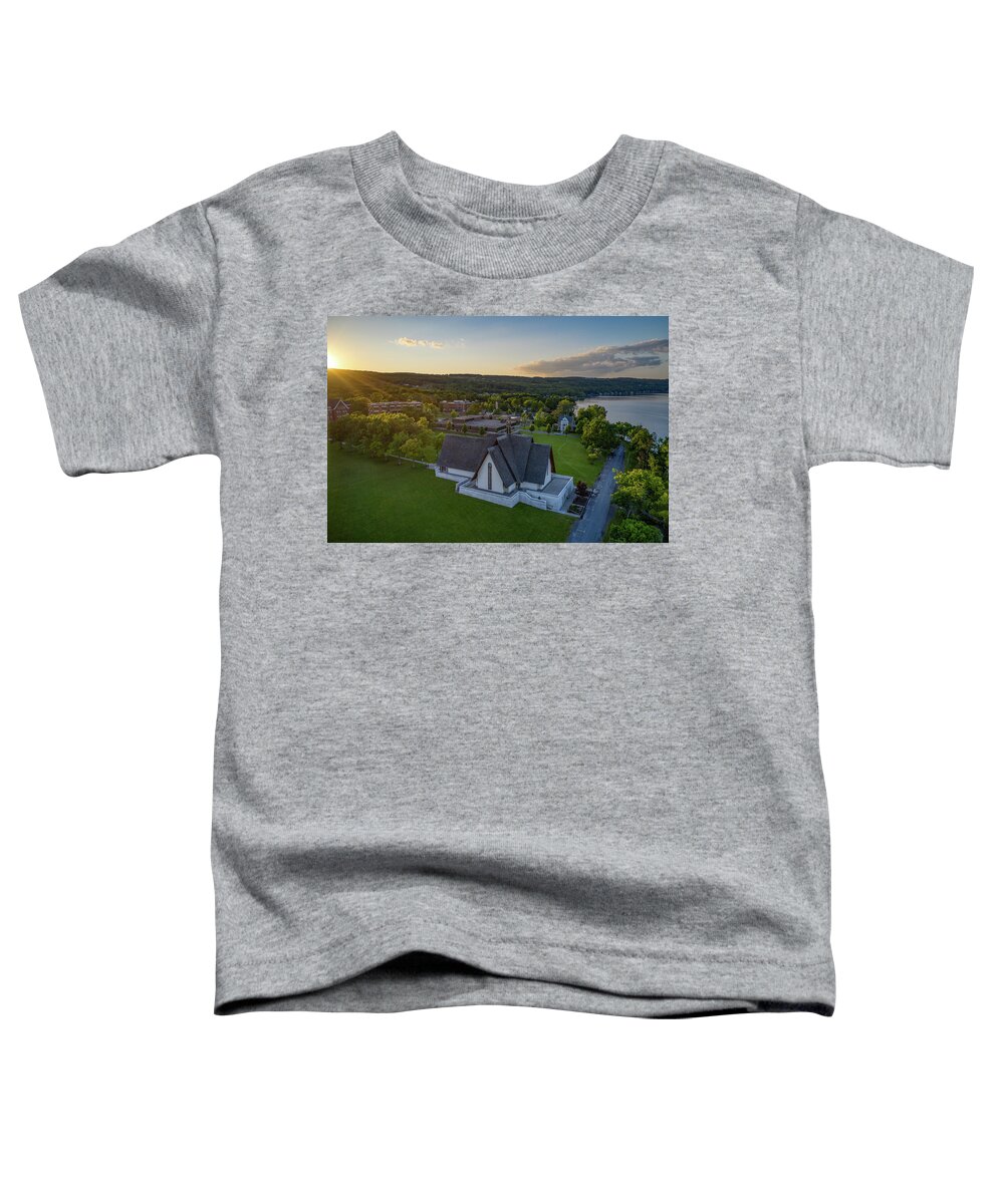 Finger Lakes Toddler T-Shirt featuring the photograph Norton Chapel Keuka Lake #1 by Anthony Giammarino