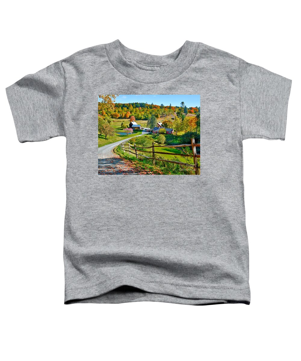 Sleepy Hollow Farm Toddler T-Shirt featuring the photograph Sleepy Hollow Farm #1 by Steve Brown