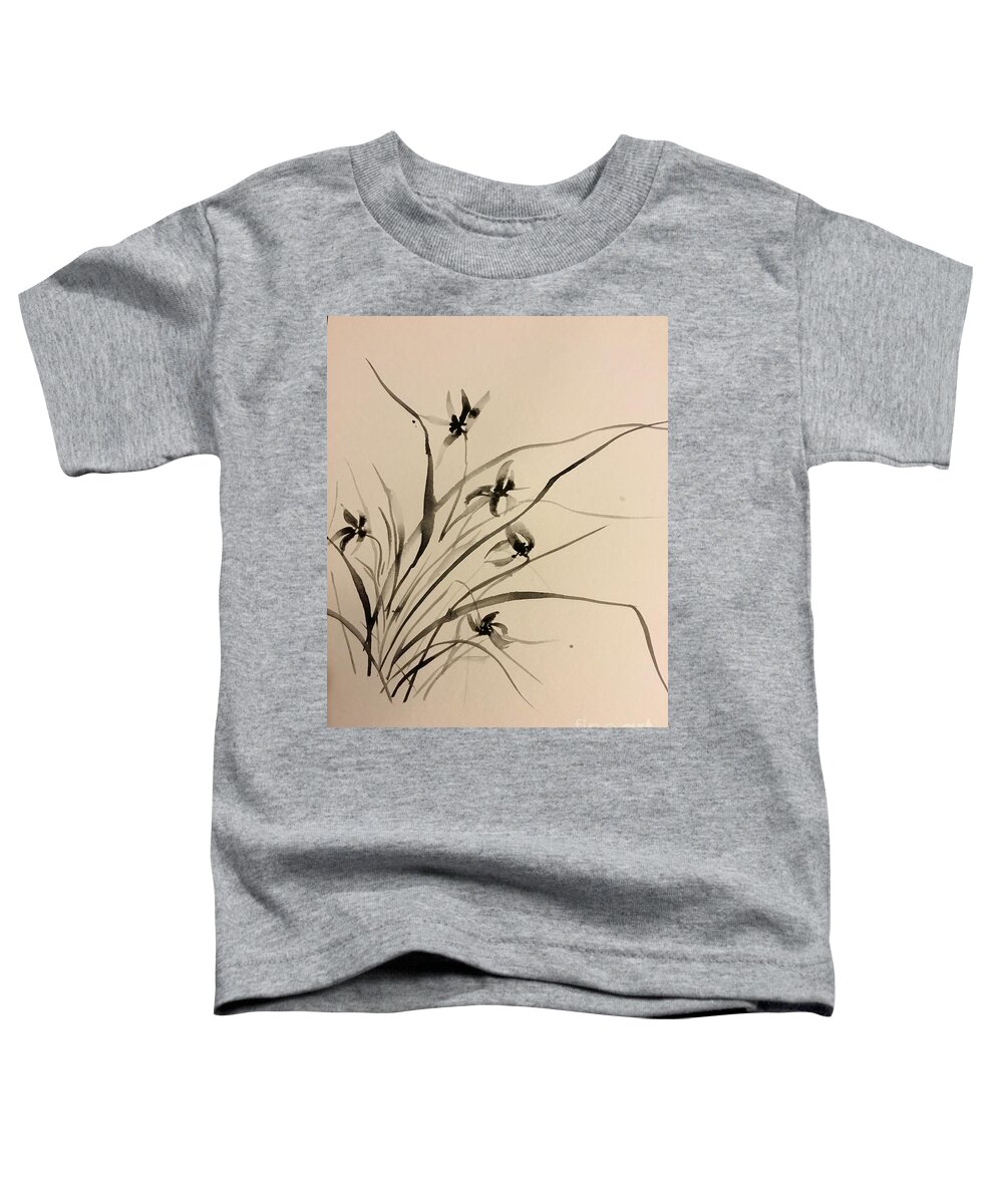 1112019 Toddler T-Shirt featuring the painting 1112019 by Han in Huang wong