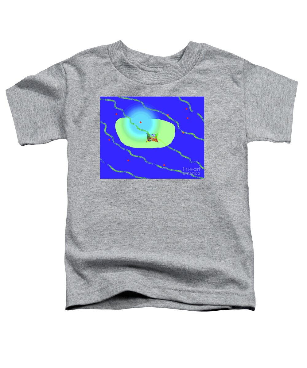 Walter Paul Bebirian Toddler T-Shirt featuring the digital art 12-8-2008tabcdefgh by Walter Paul Bebirian