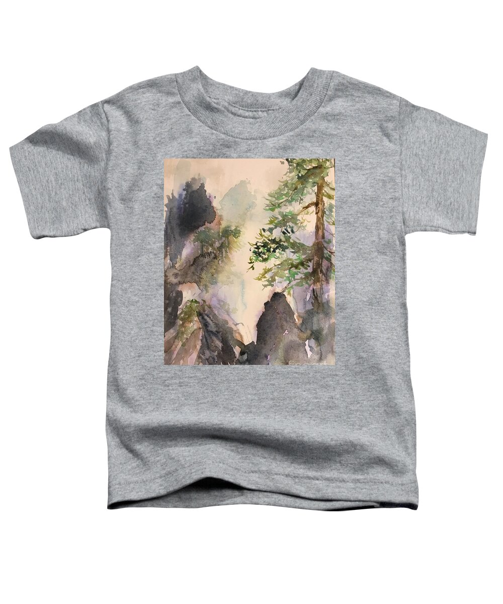 1352019 Toddler T-Shirt featuring the painting 1352019 by Han in Huang wong