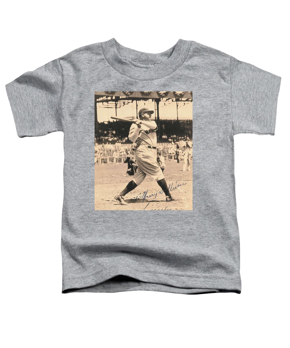 1932 Babe Ruth Homerun Swing signed Photo Toddler T-Shirt