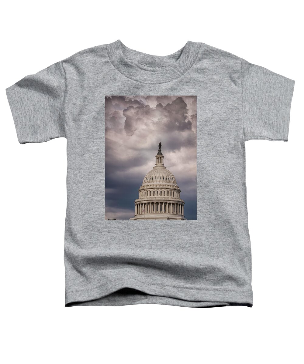 Washington Dc Toddler T-Shirt featuring the photograph Storm Brewing #2 by Robert Fawcett