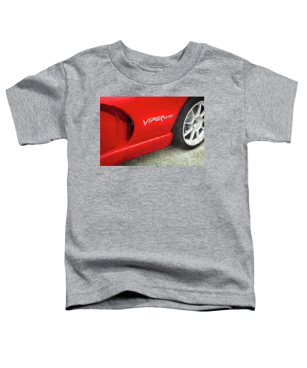2002 Dodge Viper Gts Toddler T-Shirt featuring the photograph 2002 Dodge Viper GTS 110 by Rich Franco