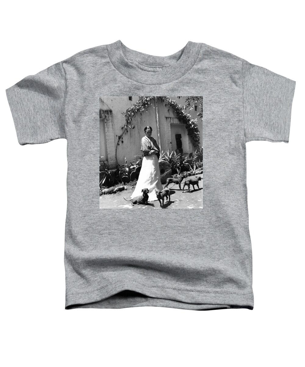 Art Toddler T-Shirt featuring the photograph Frida Kahlo by Gisele Freund