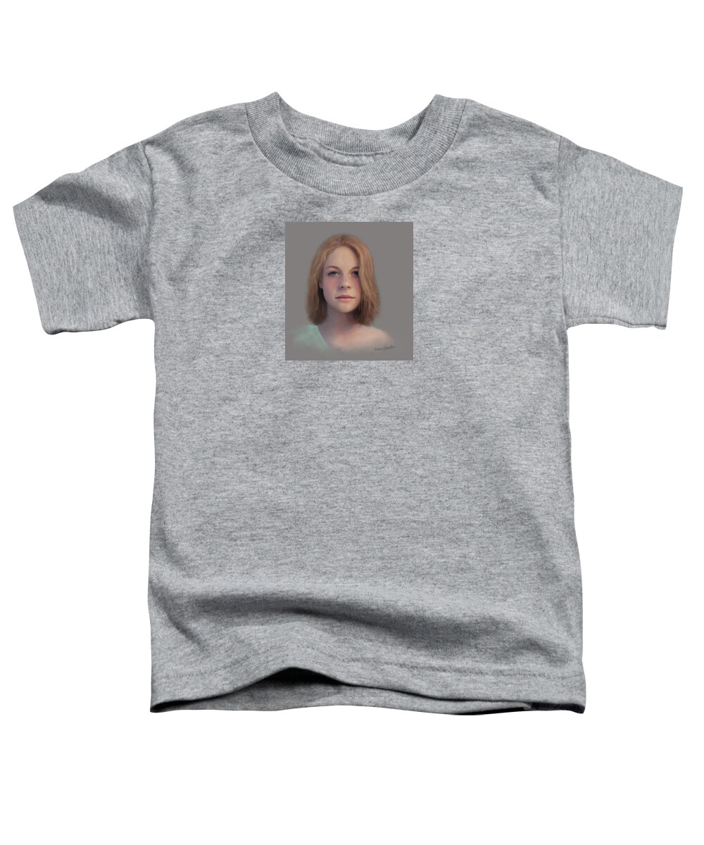Woman Toddler T-Shirt featuring the painting Untitled #5 by Diane Chandler