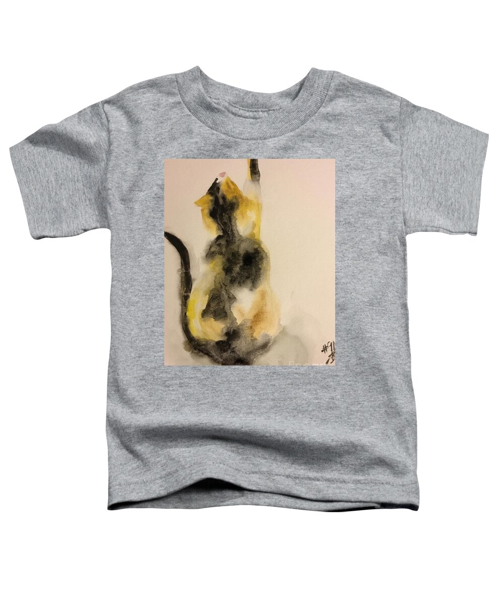902019 Toddler T-Shirt featuring the painting 902019 by Han in Huang wong