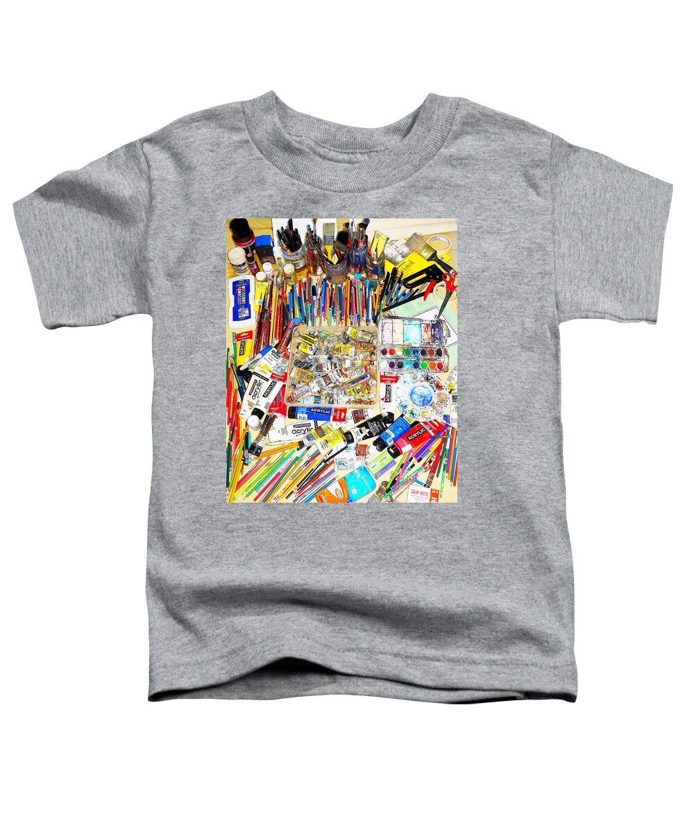 Paint Toddler T-Shirt featuring the photograph A Picture is Worth Thousands of Dollars in photograph by Christopher Shellhammer