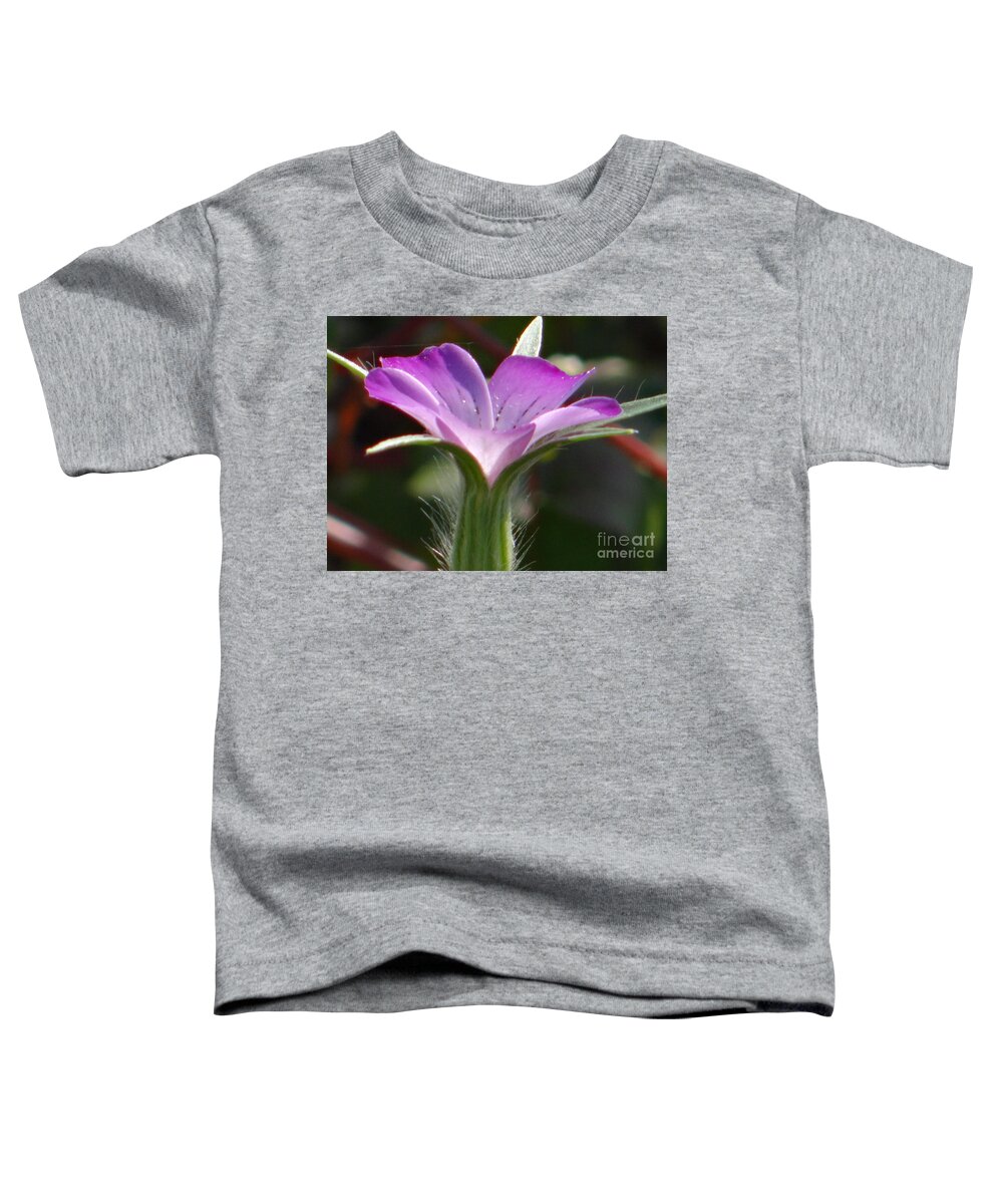 Flower Toddler T-Shirt featuring the photograph A study in lilac by Karin Ravasio