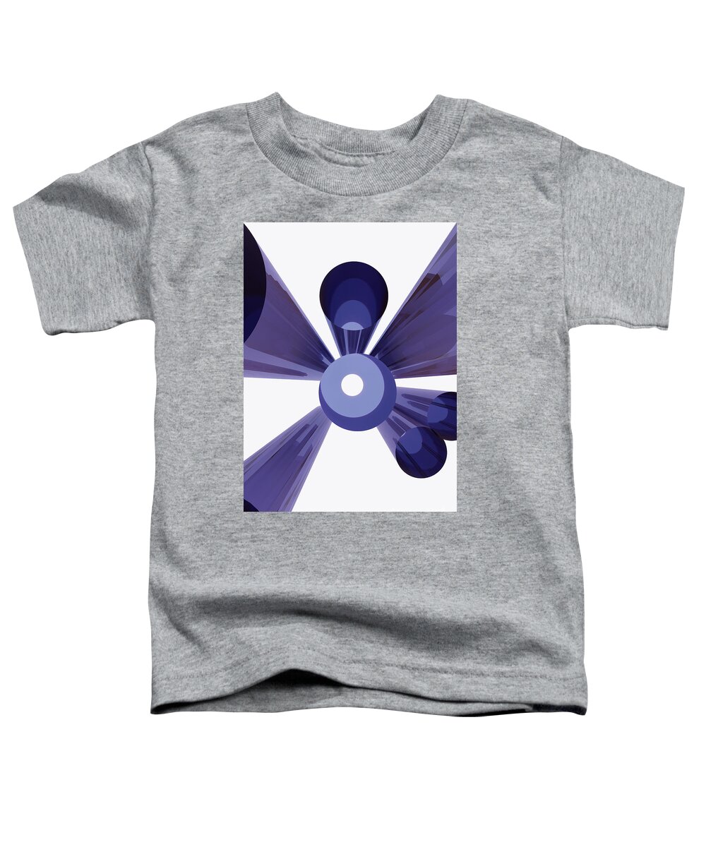Clayton Toddler T-Shirt featuring the digital art Abstracted pipes by Clayton Bastiani