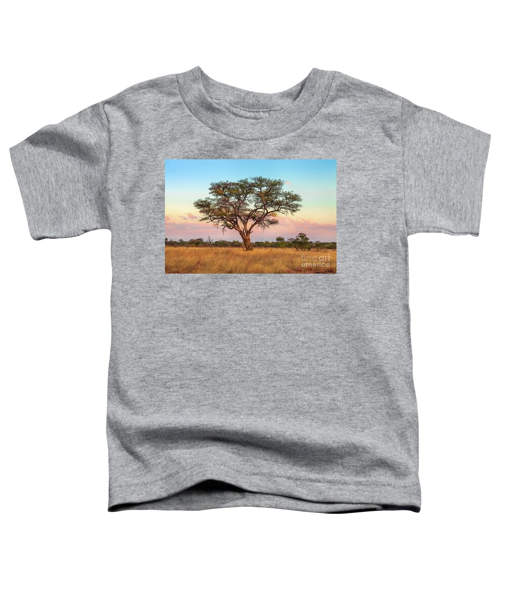 Serengeti Toddler T-Shirt featuring the photograph African Savannah wallpaper by Benny Marty