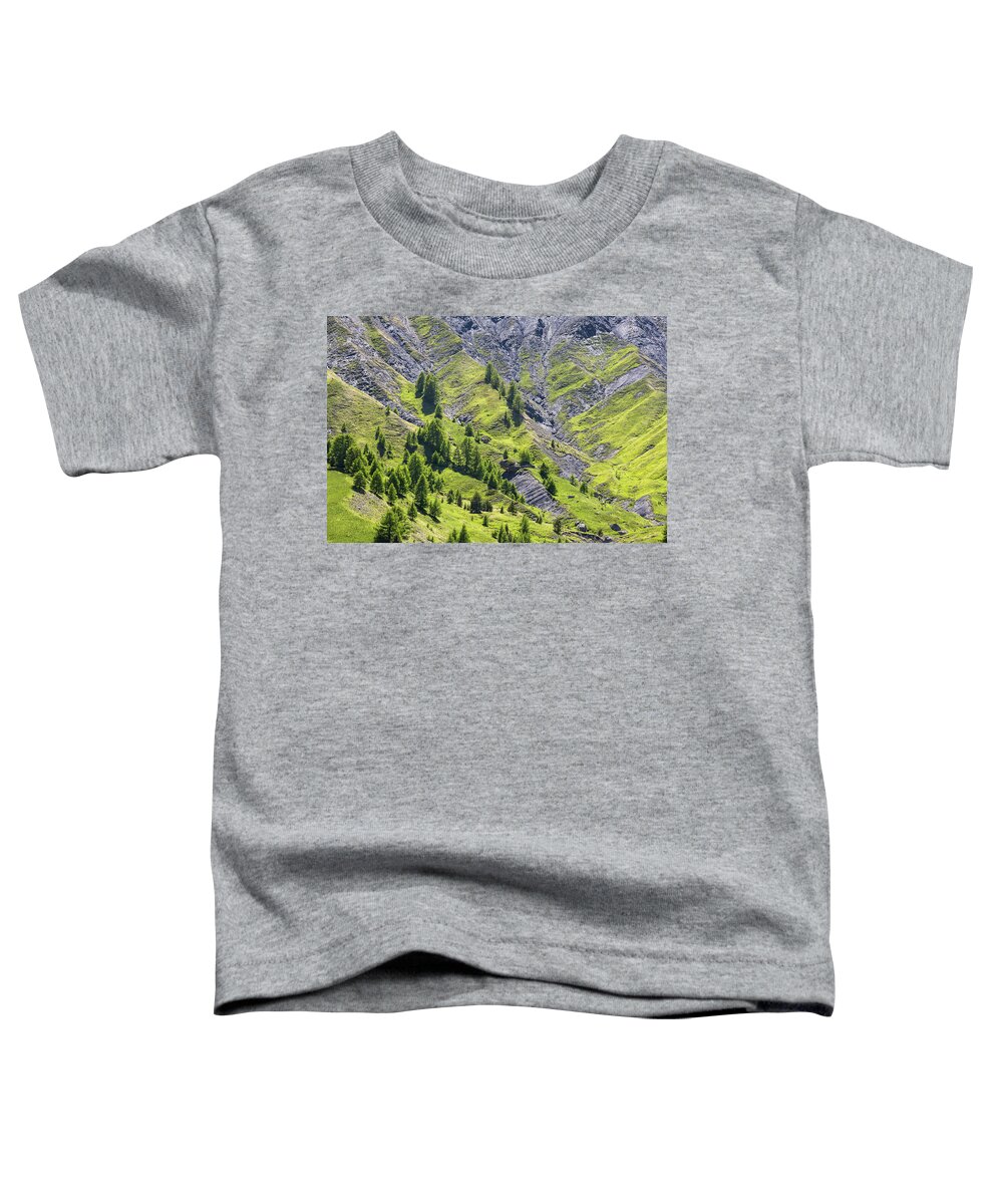 Mountain Landscape Toddler T-Shirt featuring the photograph Alpes de Haute-Provence - 4 - French Alps by Paul MAURICE