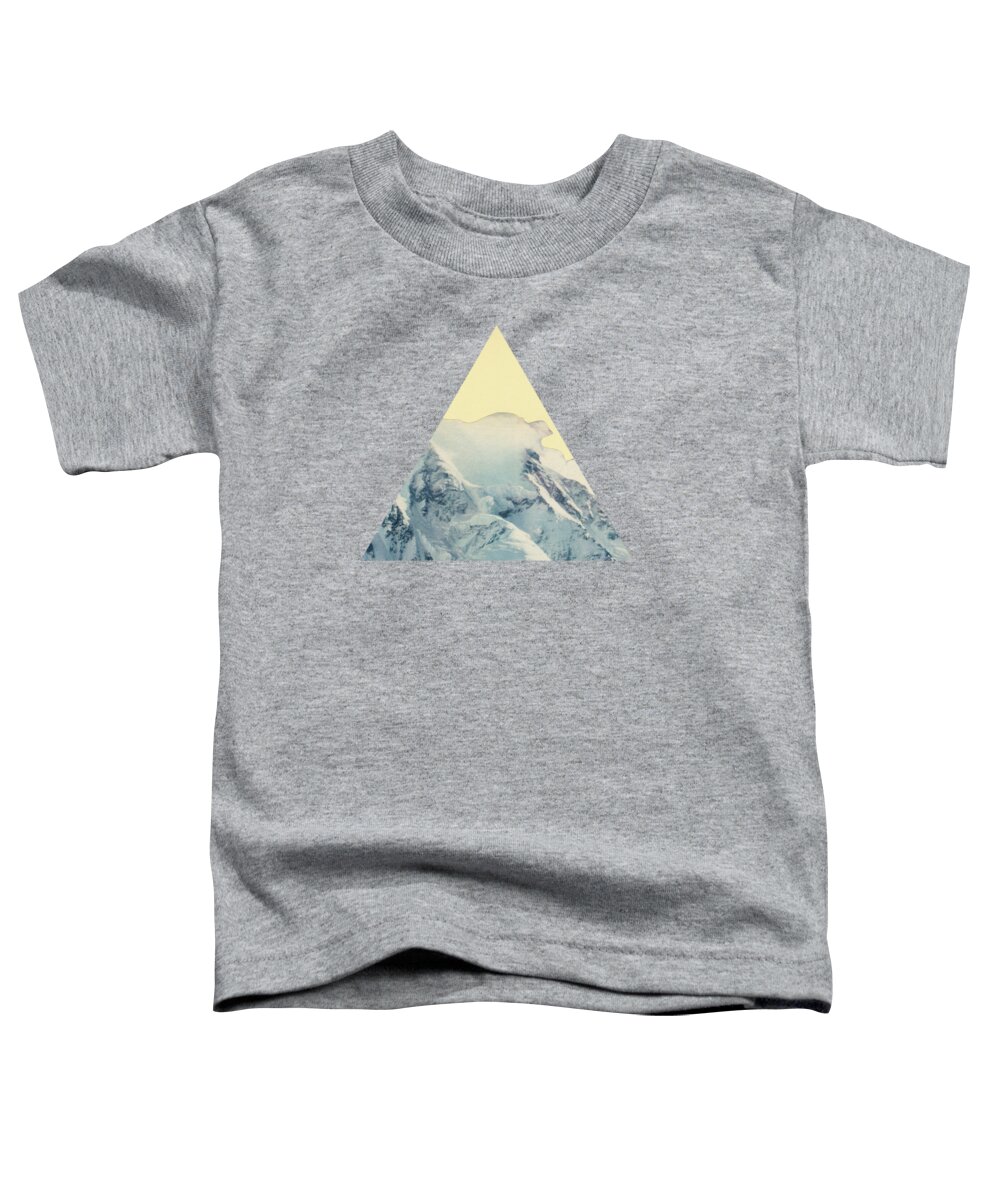 Mountains Toddler T-Shirt featuring the mixed media Avalanche by Cassia Beck
