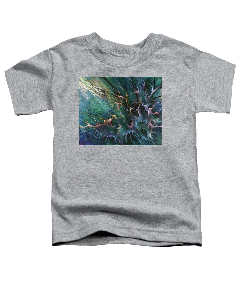 Abstract Toddler T-Shirt featuring the painting Daydream by Michael Lang