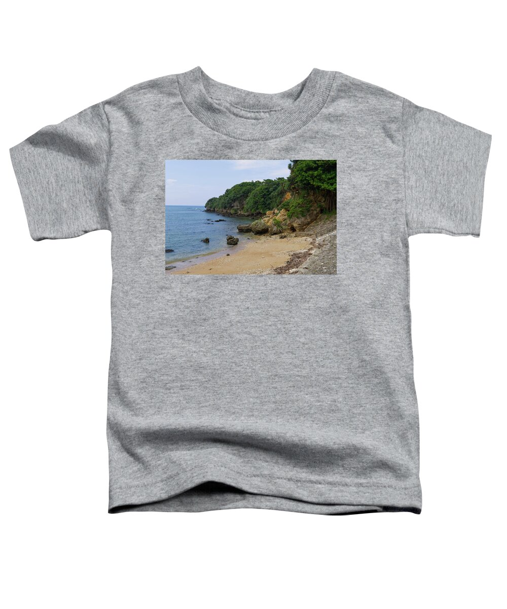 Secluded Beach Toddler T-Shirt featuring the photograph Beach cove by Eric Hafner