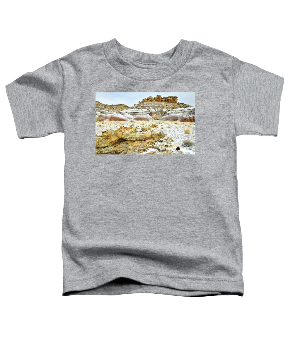Ruby Mountain Toddler T-Shirt featuring the photograph Beautiful Colors after Overnight Snow by Ray Mathis
