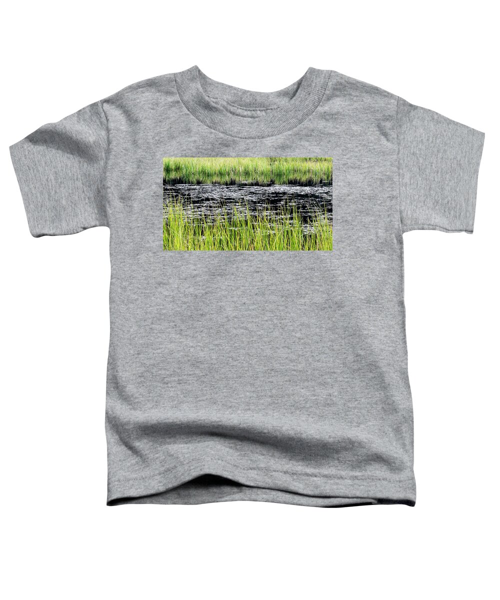Outdoors Toddler T-Shirt featuring the photograph Between the grass by Silvia Marcoschamer