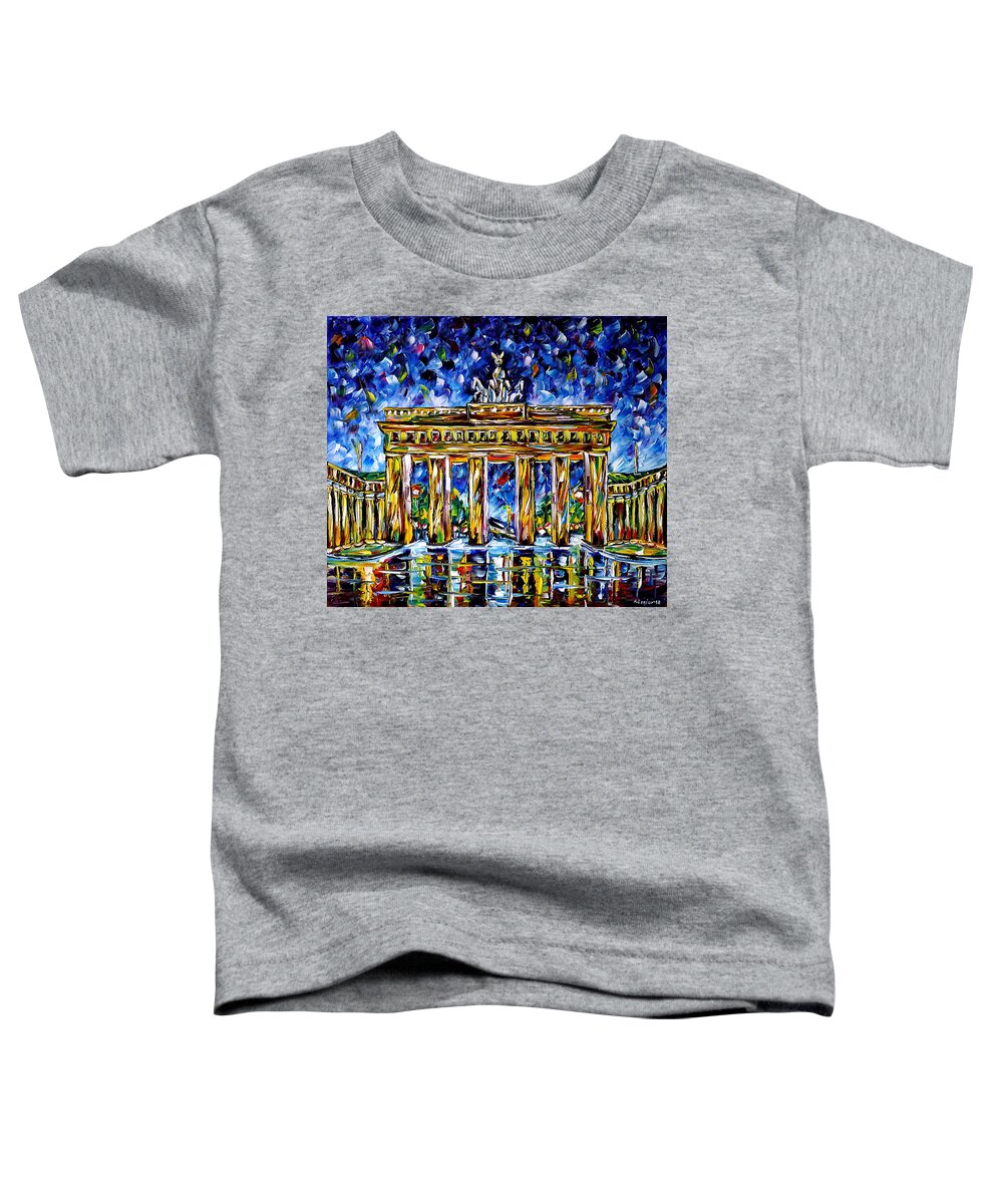 Impressionism Toddler T-Shirt featuring the painting Brandenburg Gate by Mirek Kuzniar