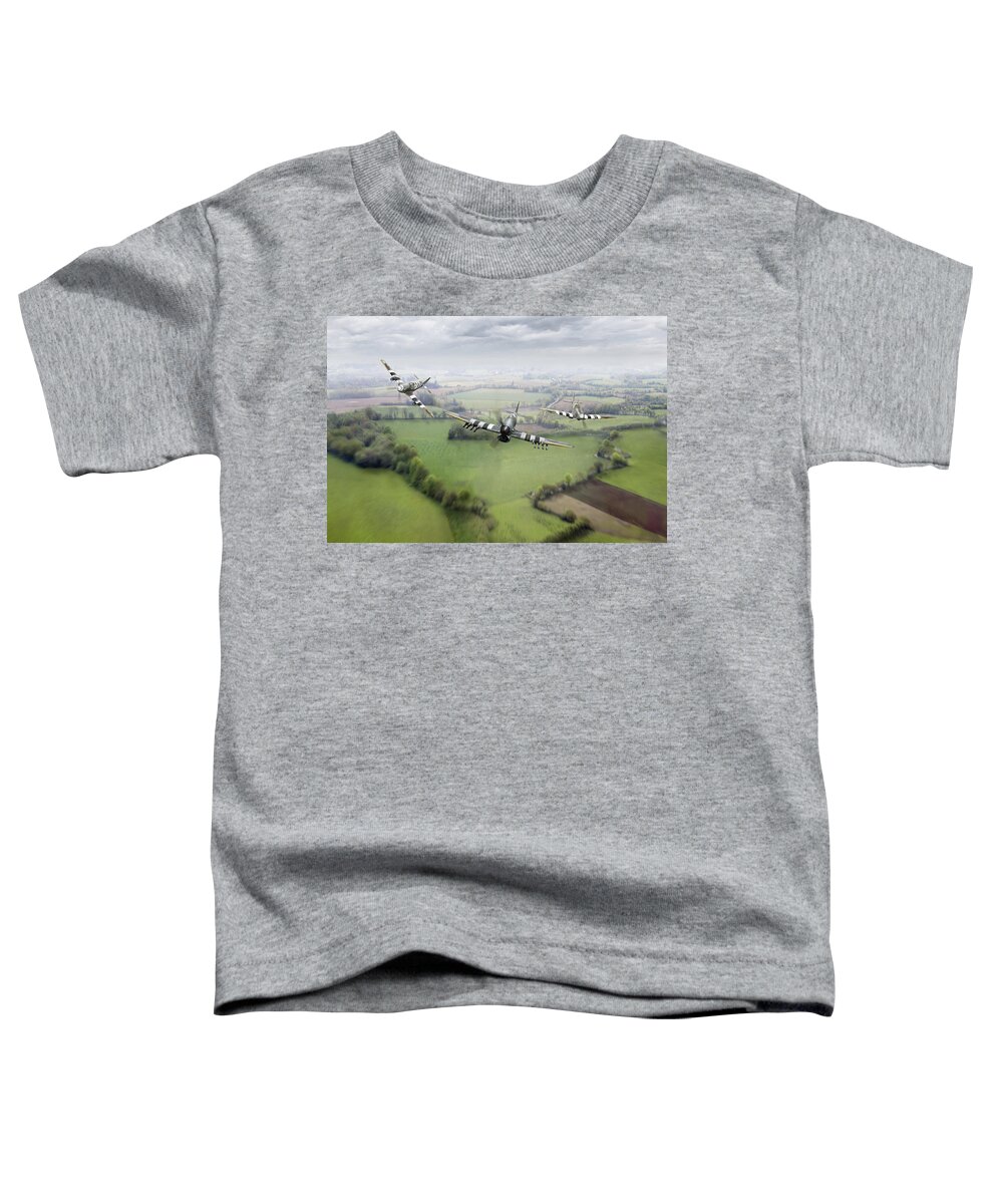 D-day Toddler T-Shirt featuring the photograph Brothers in arms by Gary Eason