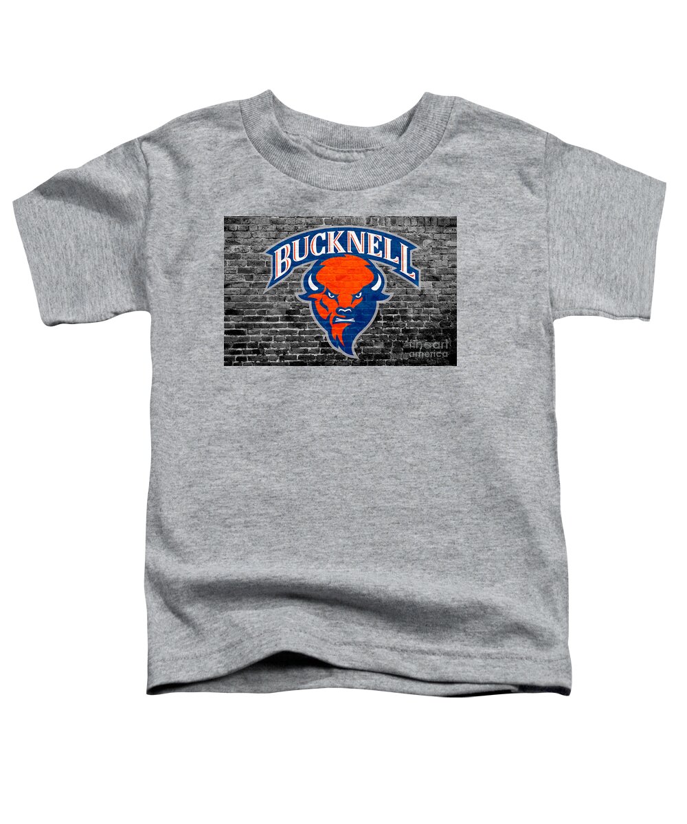 Bucknell Toddler T-Shirt featuring the digital art Bucknell Bisons by Steven Parker