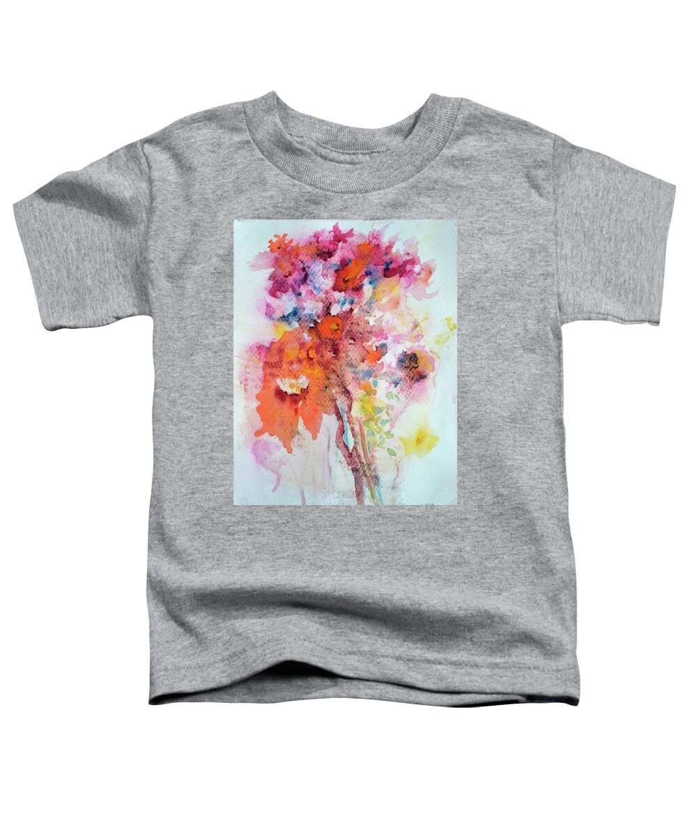 Bunch Of Flowers Toddler T-Shirt featuring the painting Bunch of flowers by Uma Krishnamoorthy